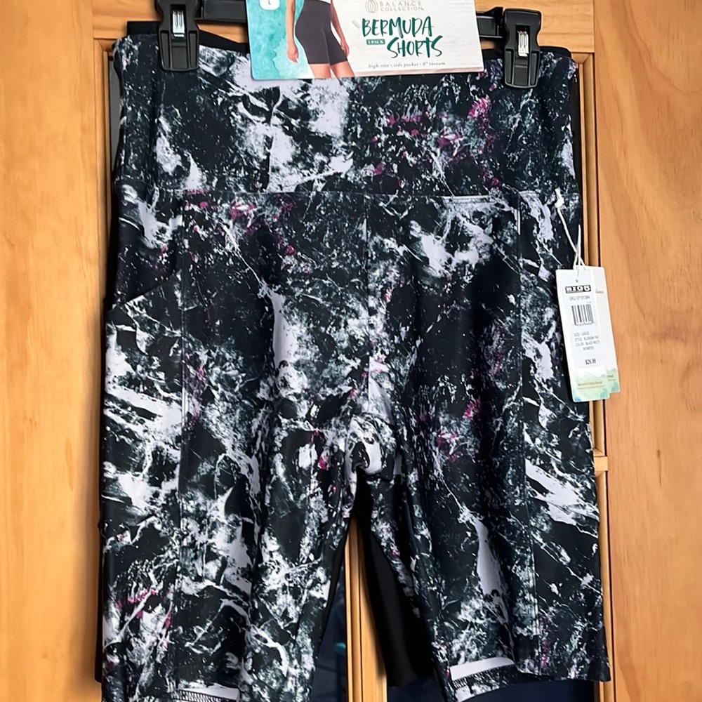 Womens yoga shorts set of 2